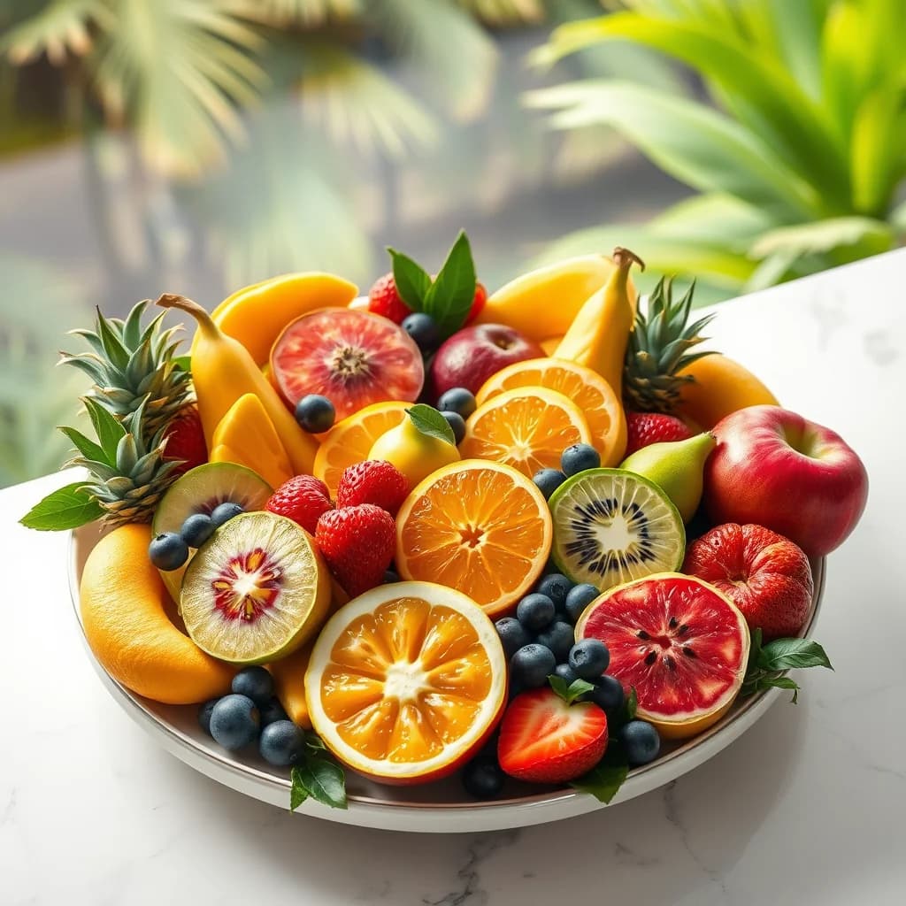 Plat buah kaya serat untuk kesehatan pencernaan dan kontrol gula darah