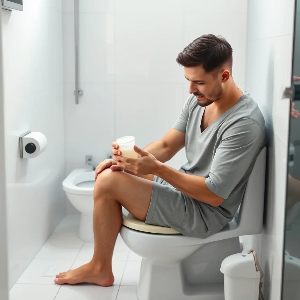 Pria mengumpulkan contoh sperma untuk tes kesuburan