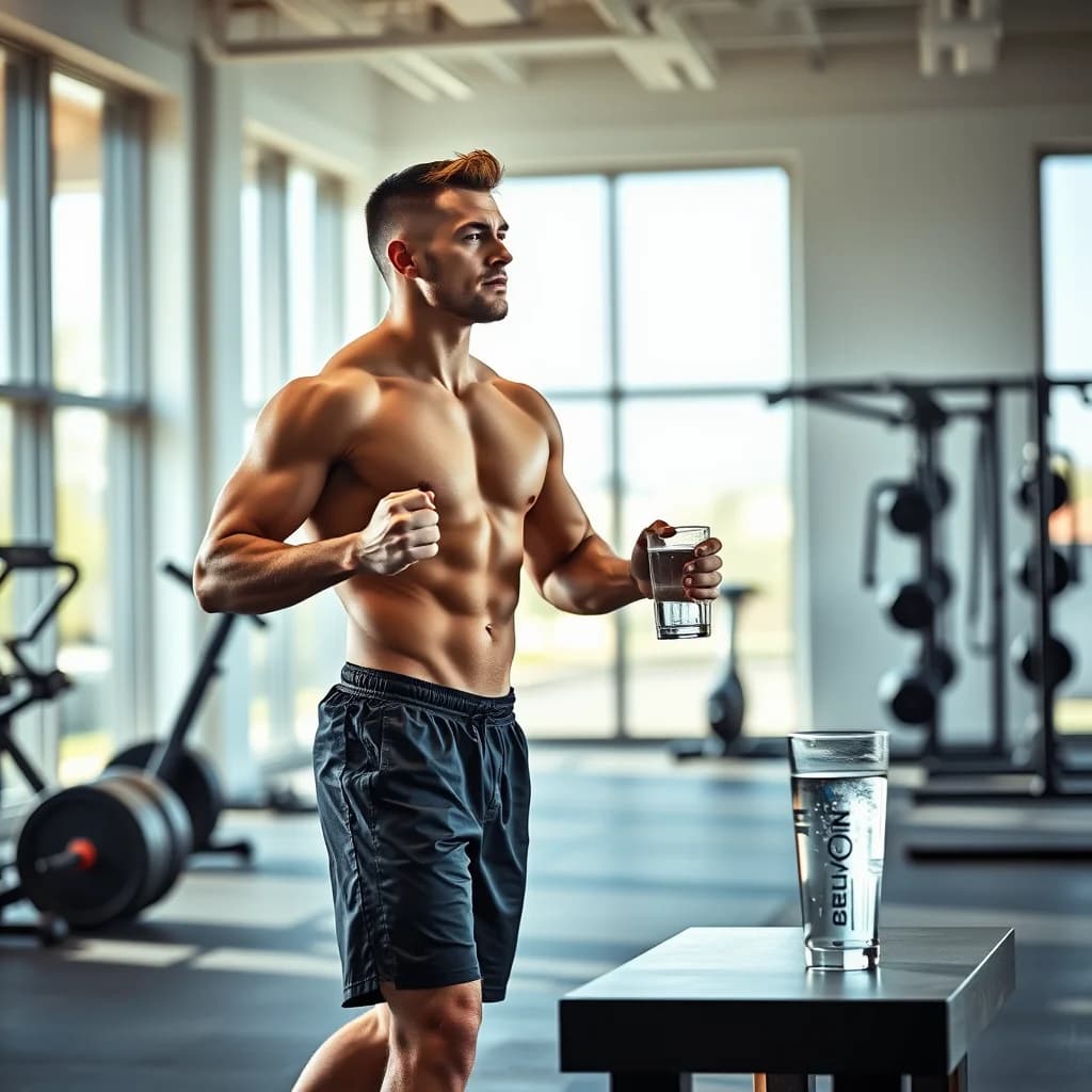 Atlet meminum air untuk pemulihan tubuh setelah olahraga