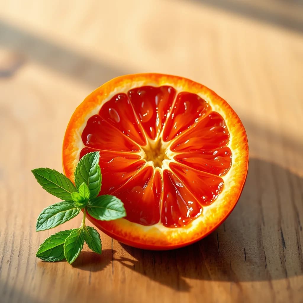 Buah jeruk bali merah segar dan sihat untuk manfaat kesehatan optimal