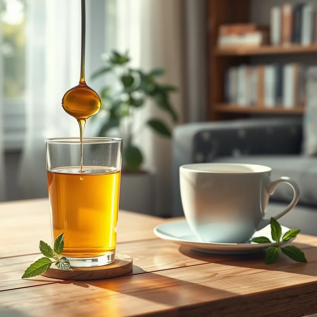 Mengonsumsi madu hangat untuk meredakan batuk ringan