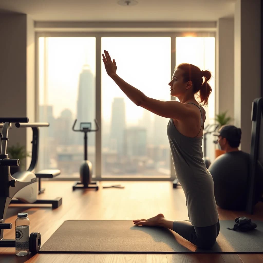 Orang melakukan olahraga pagi untuk mencapai kebugaran optimal