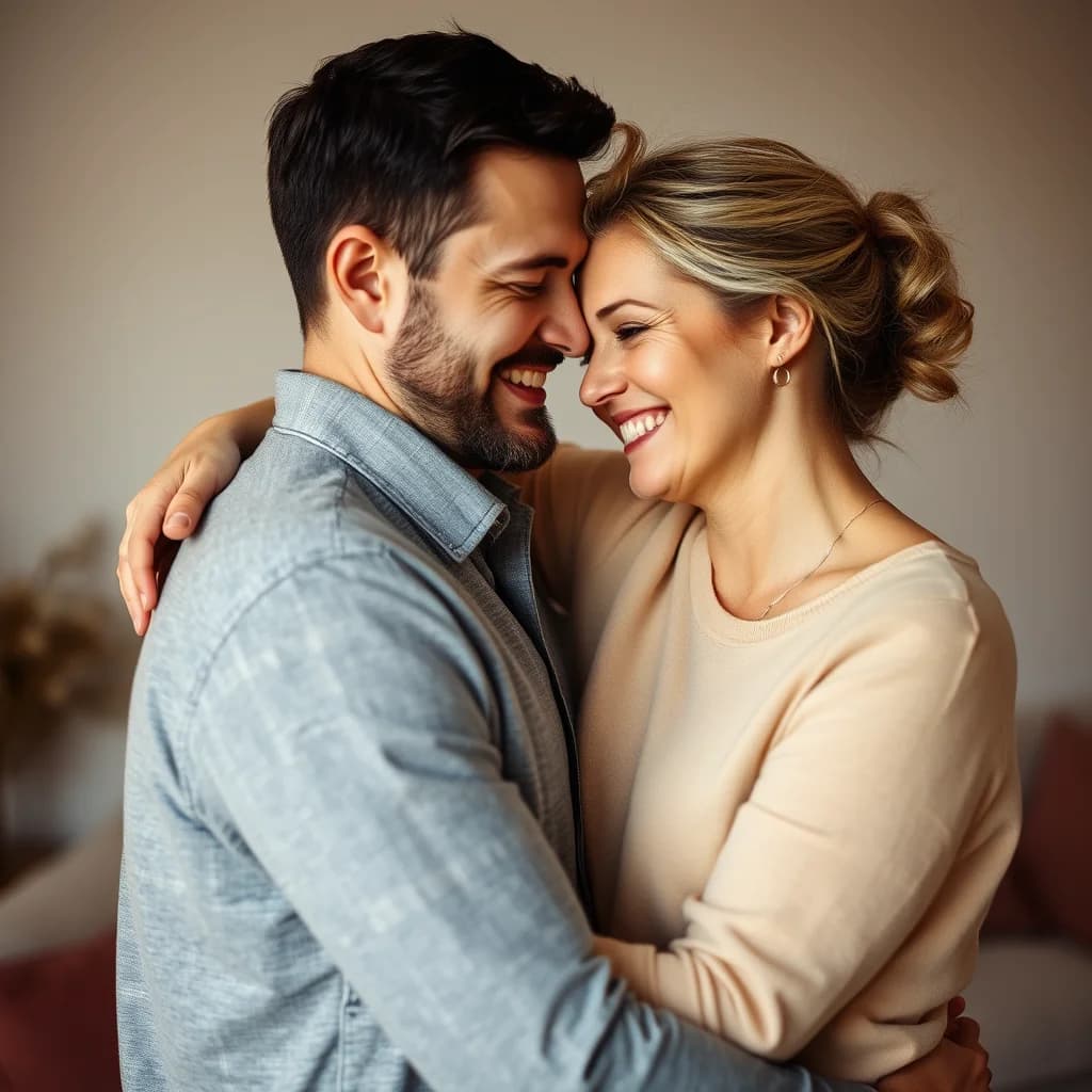 Pasangan berdua menciptakan keintiman yang nyaman dengan sentuhan kasih sayang